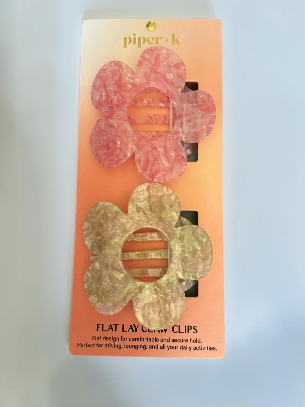 Piper K Flower Claw Clips - NWT